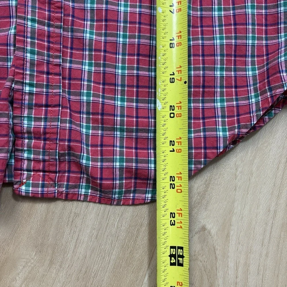 Vintage Polo Ralph Lauren Boys Small (8) Western Plaid Pearl Snap Long Sleeve